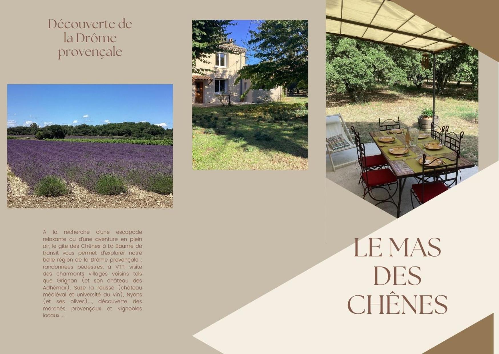 Au Mas Des Chenes Villa La Baume-de-Transit Dış mekan fotoğraf